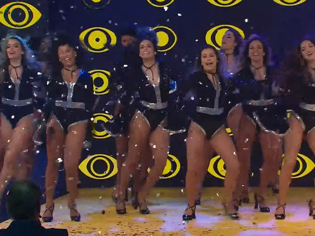 Evento da Band contou apenas com as bailarinas de Faustão