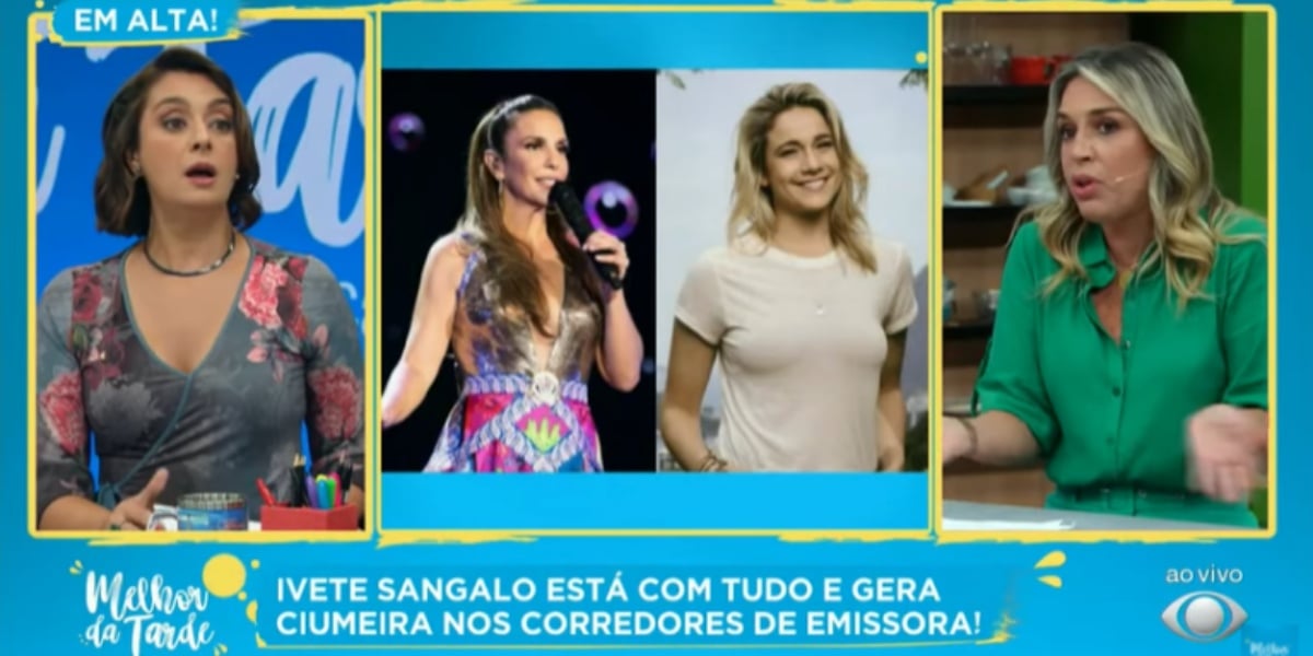 Fernanda Gentil foi assunto no Melhor da Tarde na Band (Imagem: Reprodução)