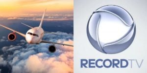 Famosa da Record passa por sufoco em avião (Reprodução)