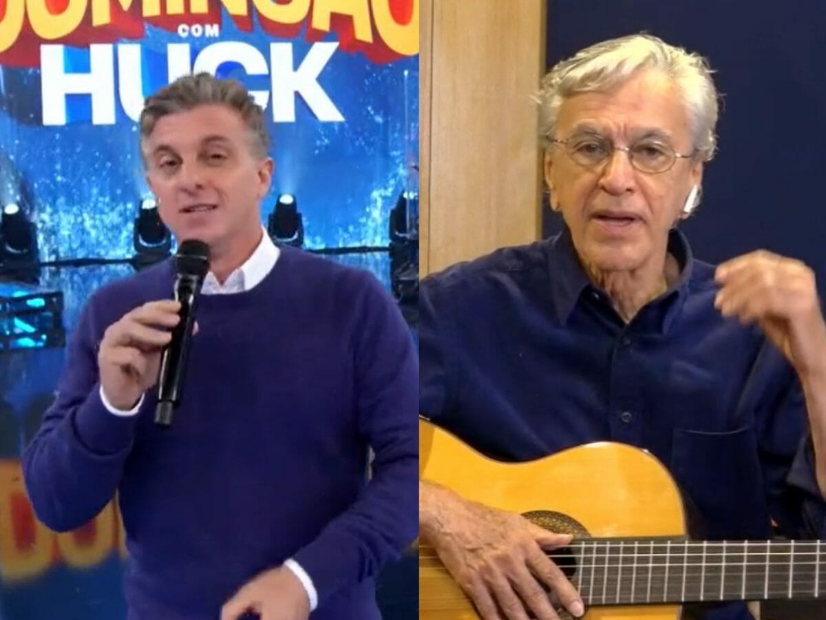 Luciano Huck conversou com Caetano Veloso (Foto: Reprodução)