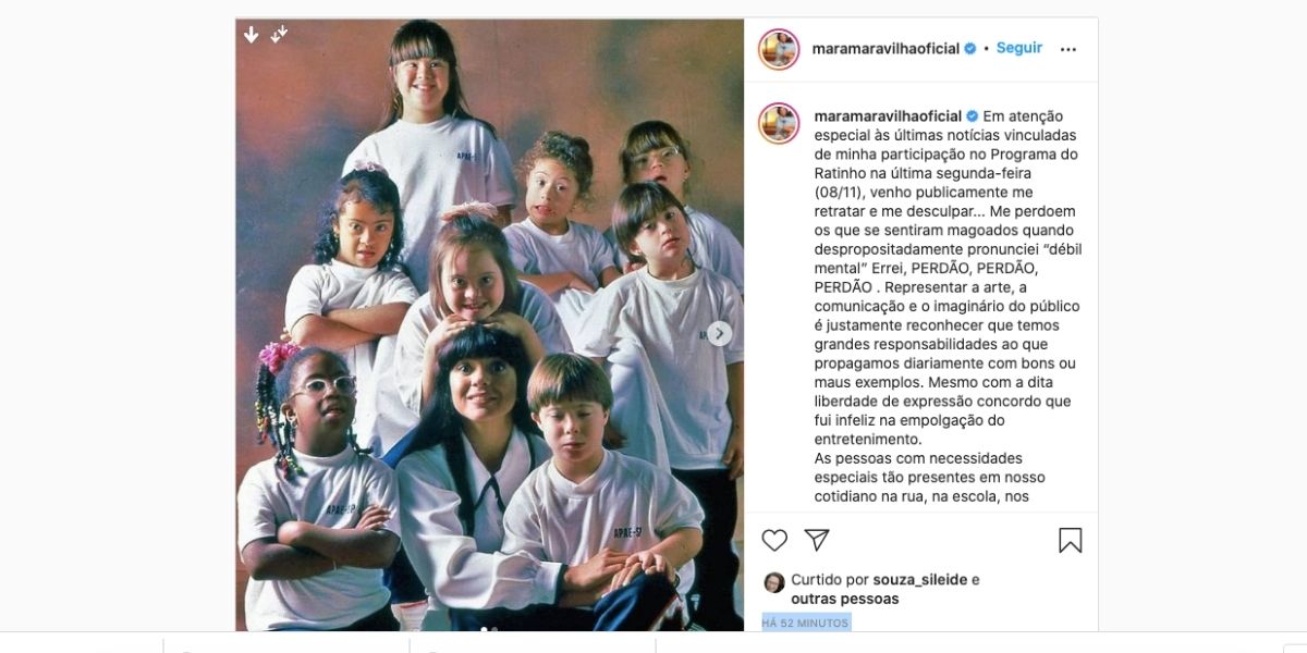 De acordo com Mara Maravilha, fala sobre Xuxa foi errada (Reprodução)