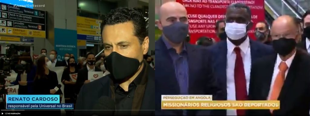 Renato Cardoso e Edir Macedo foram exibidos em reportagens da Record