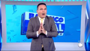 Reinaldo Gottino durante o Balanço Geral, na Record (Foto: Reprodução/PlayPlus)