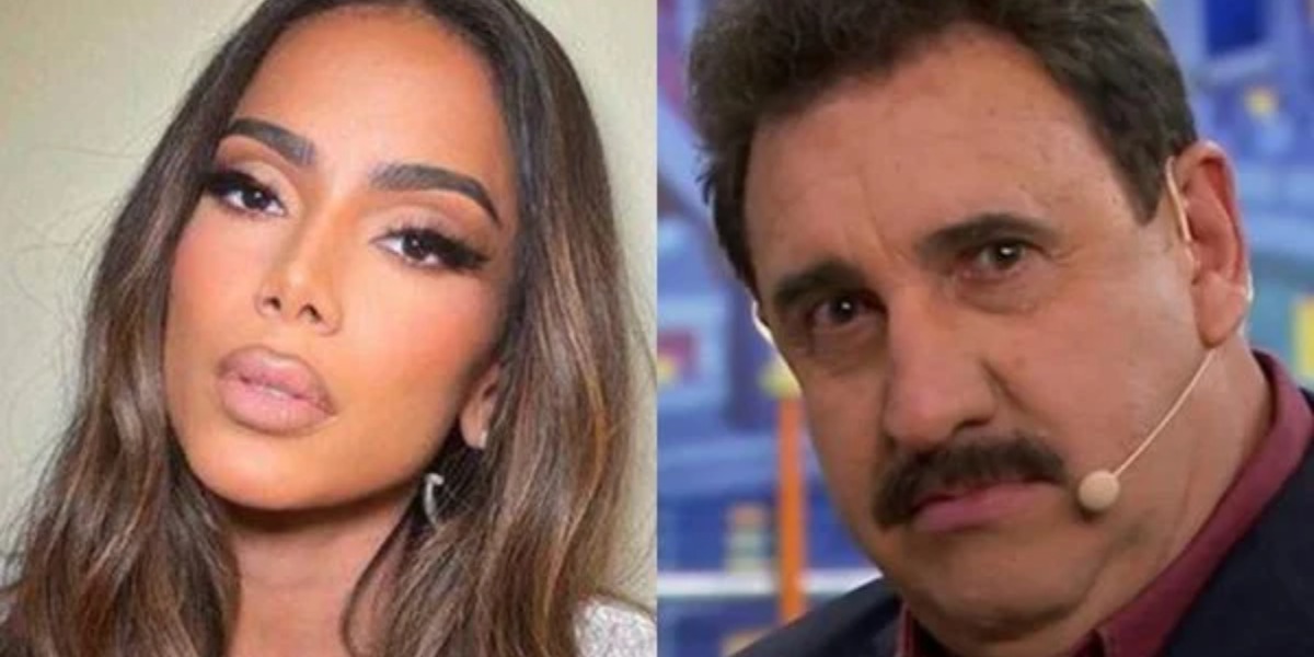 Ratinho aproveitou para esculachar a cantora Anitta (Foto: Reprodução)