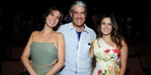 Natasha Dantas, William Bonner e Bia Bonemer (Foto: AgNews)