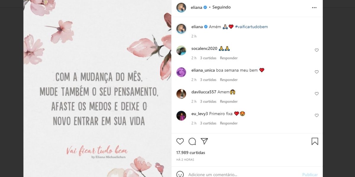 "Mudança", Eliana, após ter desfecho no SBT anunciado, celebra nova fase e confirma: "Deixe o novo entrar"