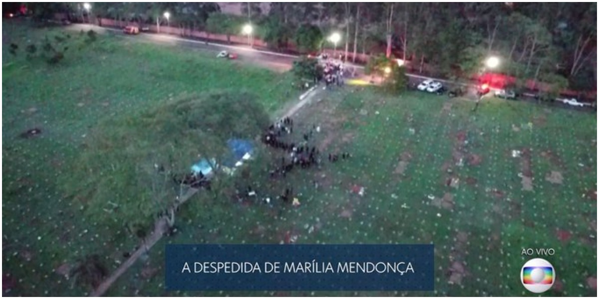 Globo exibiu enterro de Marília Mendonça - Foto: Reprodução