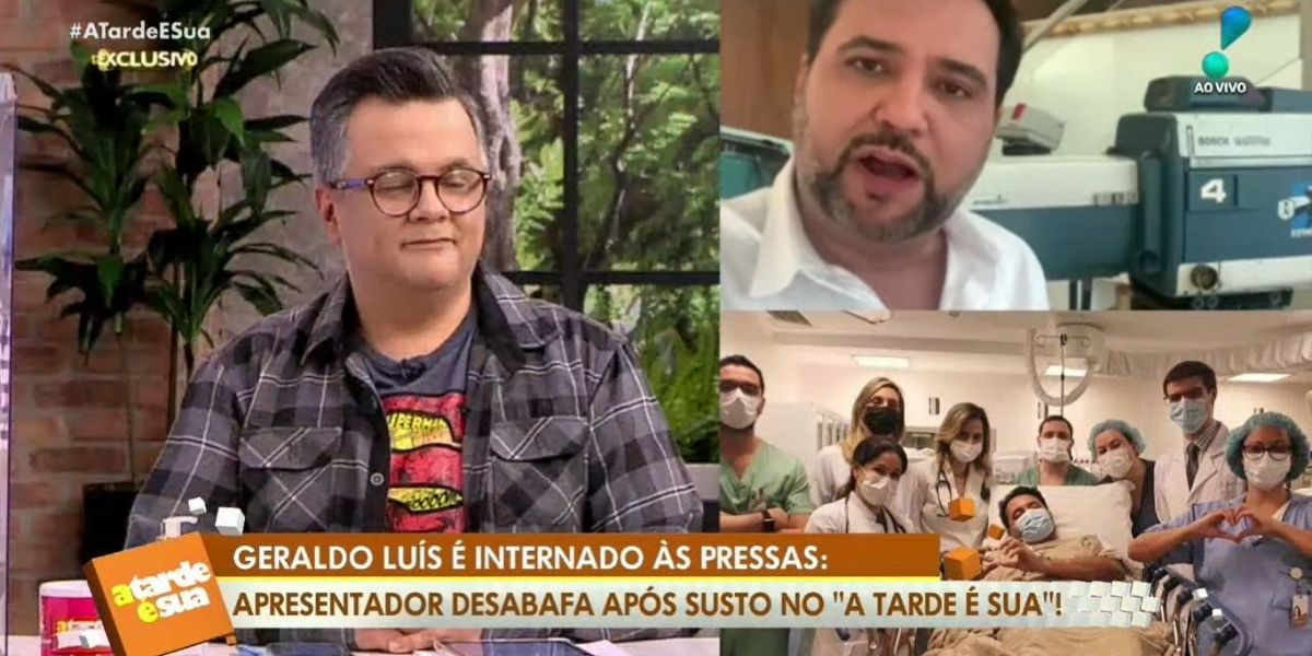 "Uma dor", Geraldo Luís vai à TV após procedimento no coração e expõe o que ouviu de médicos: "Daqui um mês"