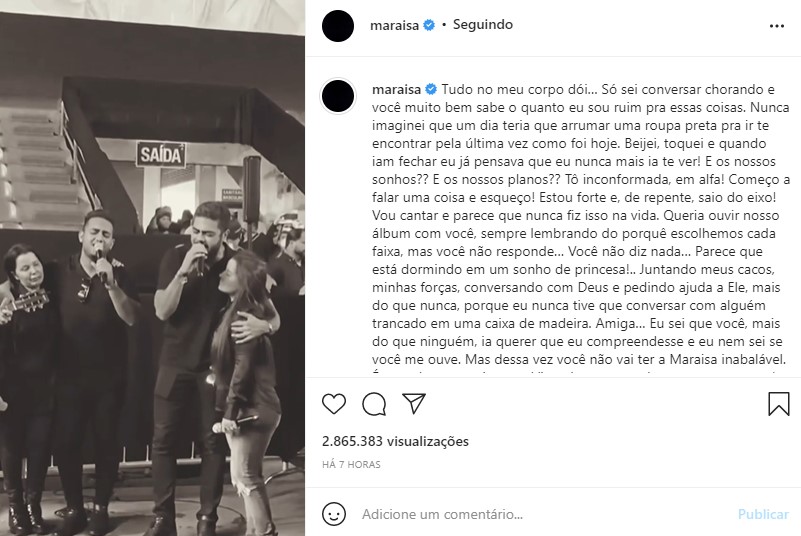 Maraisa justifica decisão de assumir shows de Marília Mendonça: Juramos em  vida