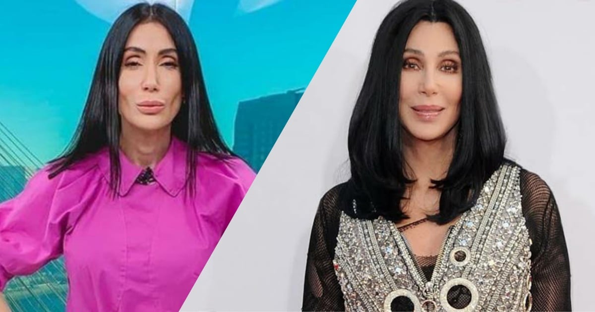 Michelle Barros é comparada pela sua aparência com a cantora Cher