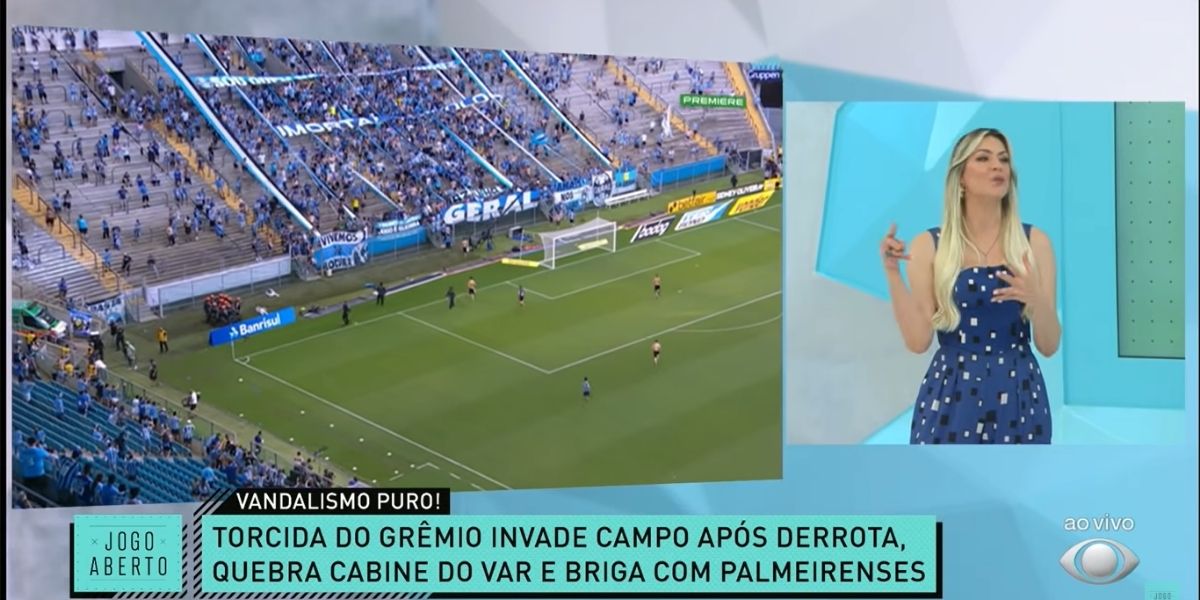 "Gente que não tem respeito", Renata Fan expõe agressão no Jogo Aberto e explode em revolta na Band: "É horrível"