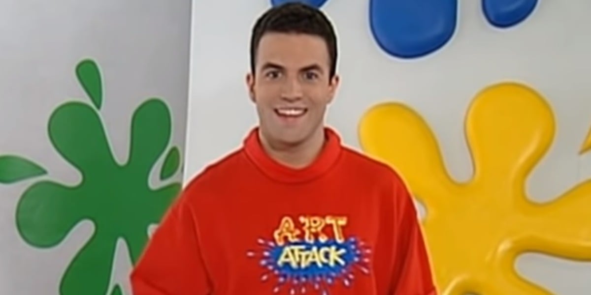 Rui Torres em "Art Attack" (Foto: Reprodução/Disney Channel)