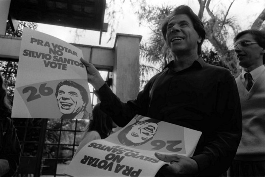 Silvio Santos se candidatou a Presidência da República em 1989 (Foto: Reprodução)