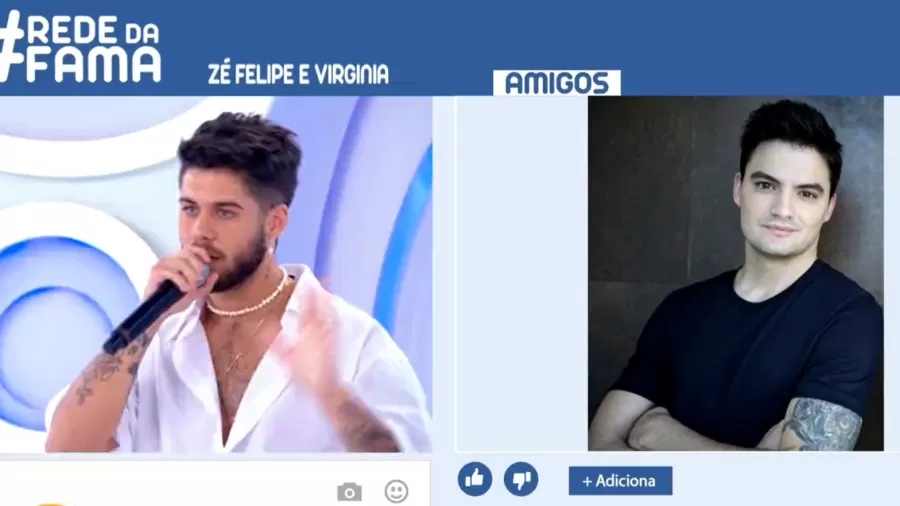 Zé Felipe preferiu esnobar Felipe Neto (Foto: Reprodução)