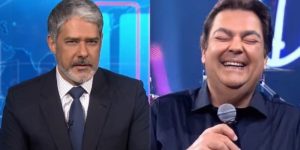 Imagem do post Faustão expôs intimidade de William Bonner ao vivo e fez âncora ficar calado e arregalar os olhos