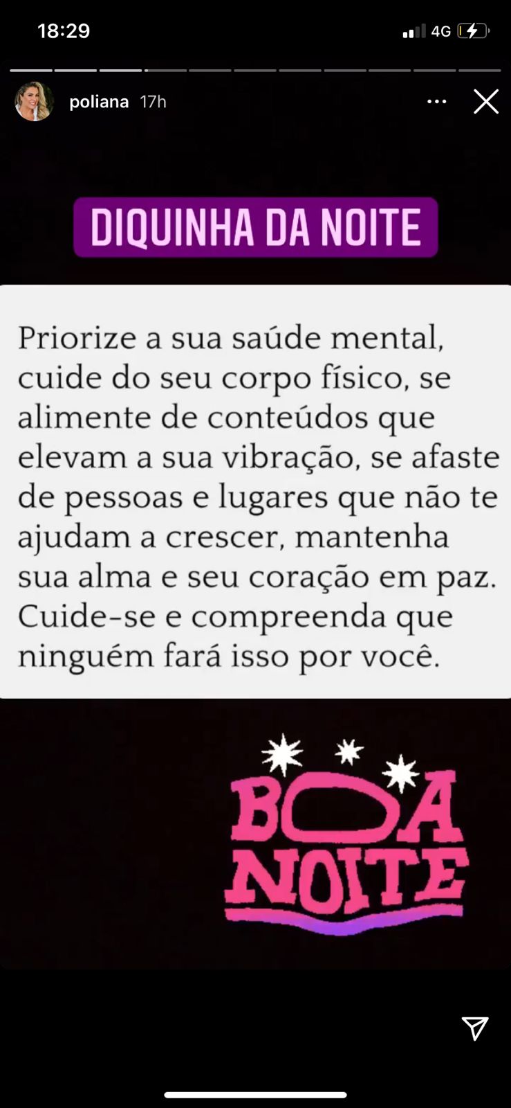 De acordo com Poliana Rocha, saúde mental é prioridade (Reprodução)