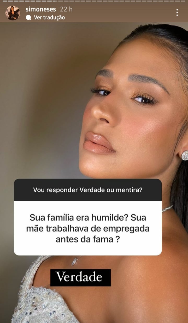 Stories de Simone Mendes (Foto: Divulgação/ Instagram)