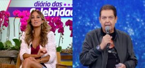 Ticiane Pinheiro falou sobre presente de Faustão na Record (Foto: Montagem/TV Foco)