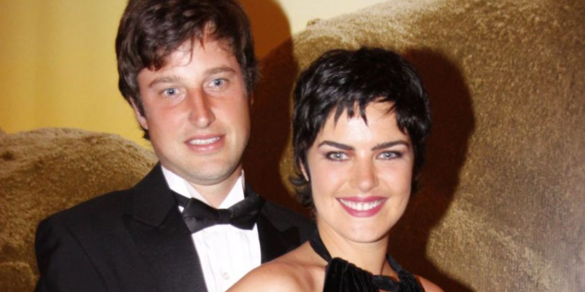 Ana Paula Arósio com o marido, Henrique Plonbom Pinheiro (Foto: AgNews)