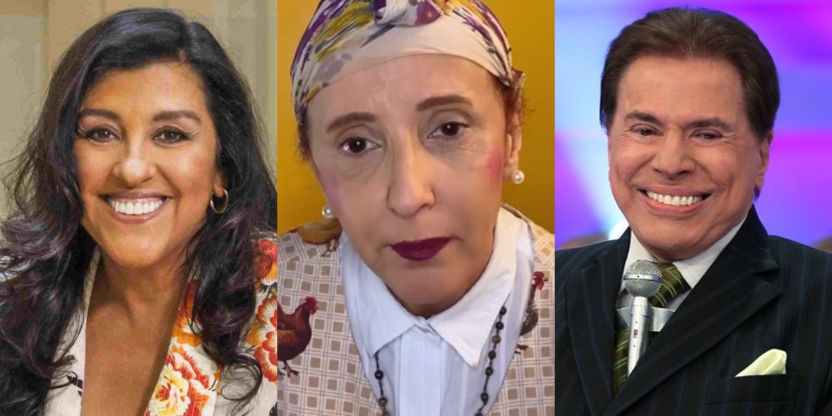 Regina Casé, Gorete Milagres e até Silvio Santos já desagradaram Carlos Alberto de Nóbrega (Foto: Reprodução/TV Globo/Instagram/SBT)