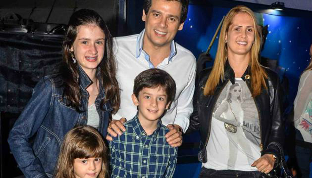 Celso Portiolli e a família que teve com Suzana Marchi (Foto: Reprodução)