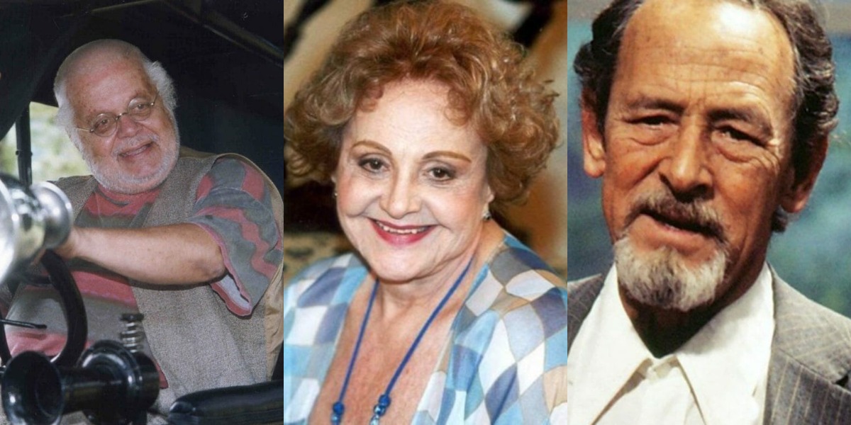 Cláudio Correia e Castro, Eva Todor e Castro Gonzaga em "O Cravo e a Rosa" (Foto: Reprodução/TV Globo)