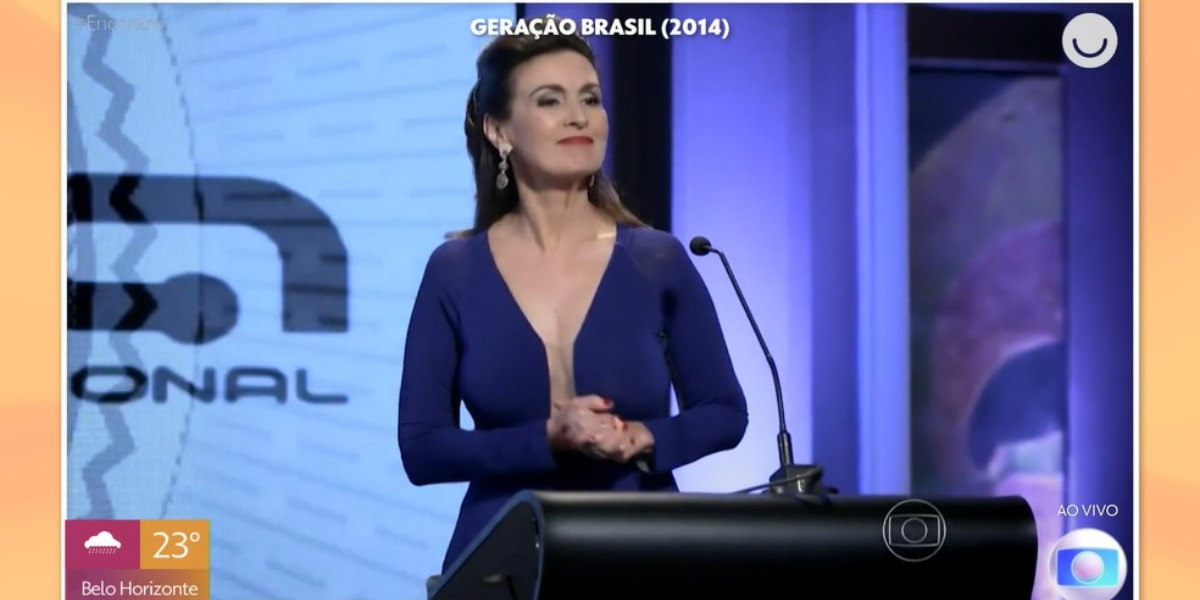 Fátima Bernardes em Geração Brasil — Foto: Globo