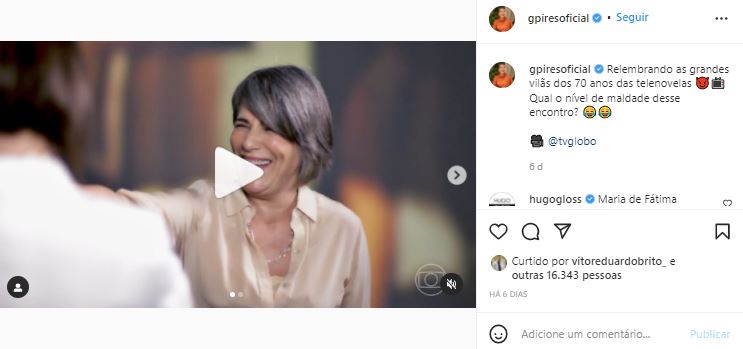 Gloria Pires foi várias vilãs na Globo (Foto: Reprodução/TV Globo)