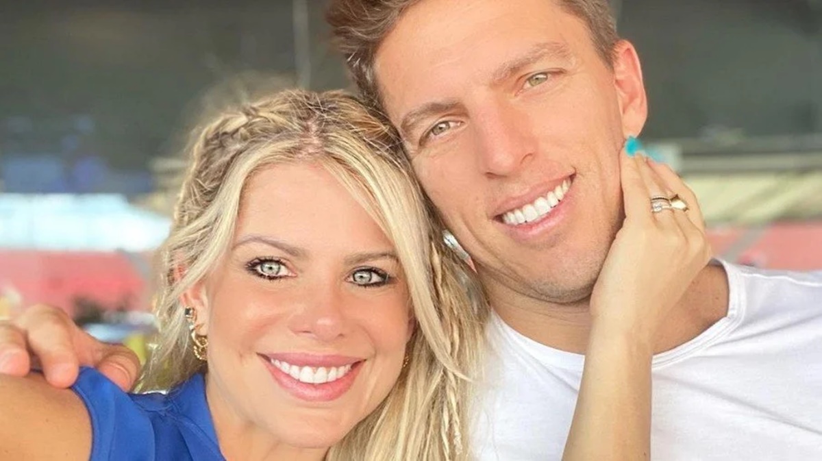 Karina Bacchi e seu ex-marido, Amaury Nunes 