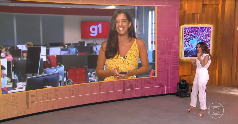 Luiza Tenente e Fátima Bernardes no "Encontro" (Foto: Reprodução/TV Globo)