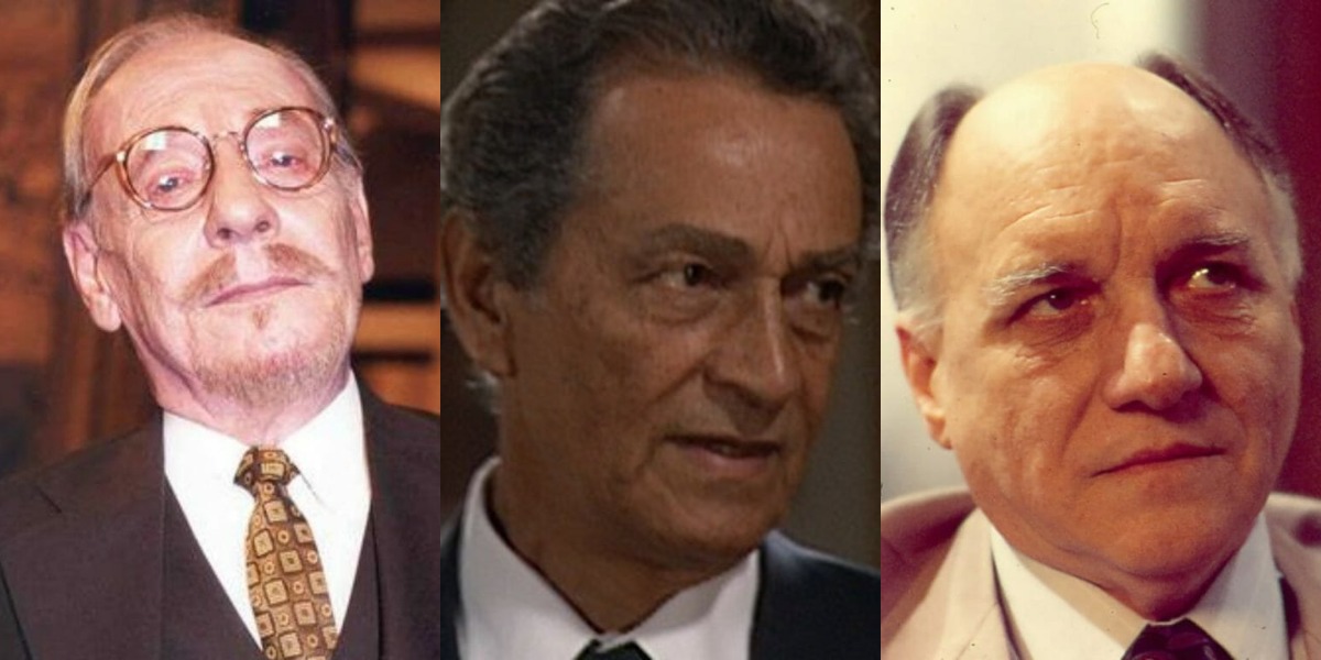 Henrique César, Nelson Xavier e Nildo Parente trabalharam em "O Cravo e a Rosa" (Foto: Reprodução/TV Globo)