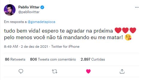 Pabllo Vittar desabafou nas redes sociais (Foto: Reprodução/Twitter)