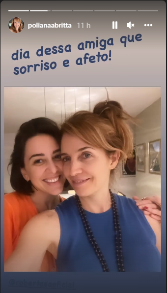 Poliana Abritta e amiga (Foto: Reprodução)