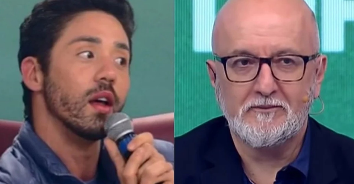 Rico Melquiades e Jorge Maria, responsável pelo detector de mentiras (Foto: Montagem/ Reprodução)