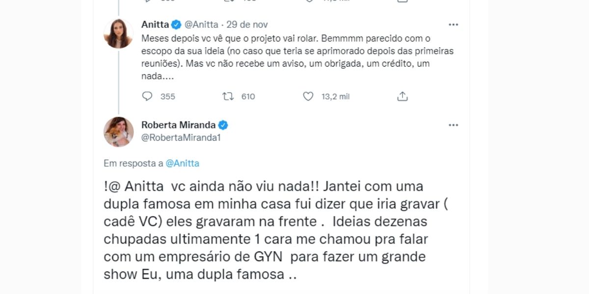 Roberta Miranda expõe puxada de tapete de Leonardo e confirma apunhalada de sertanejo: "Ideias chupadas"