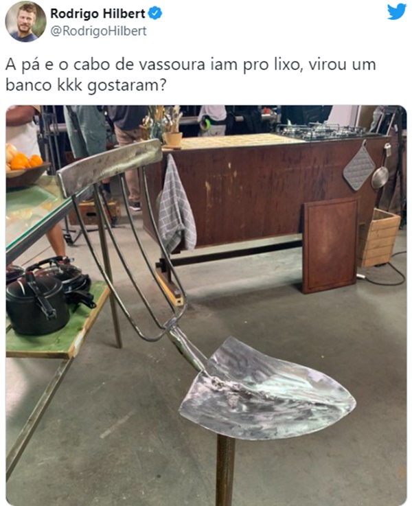 A invenção de Rodrigo Hilbert (Foto: Reprodução/ Twitter)