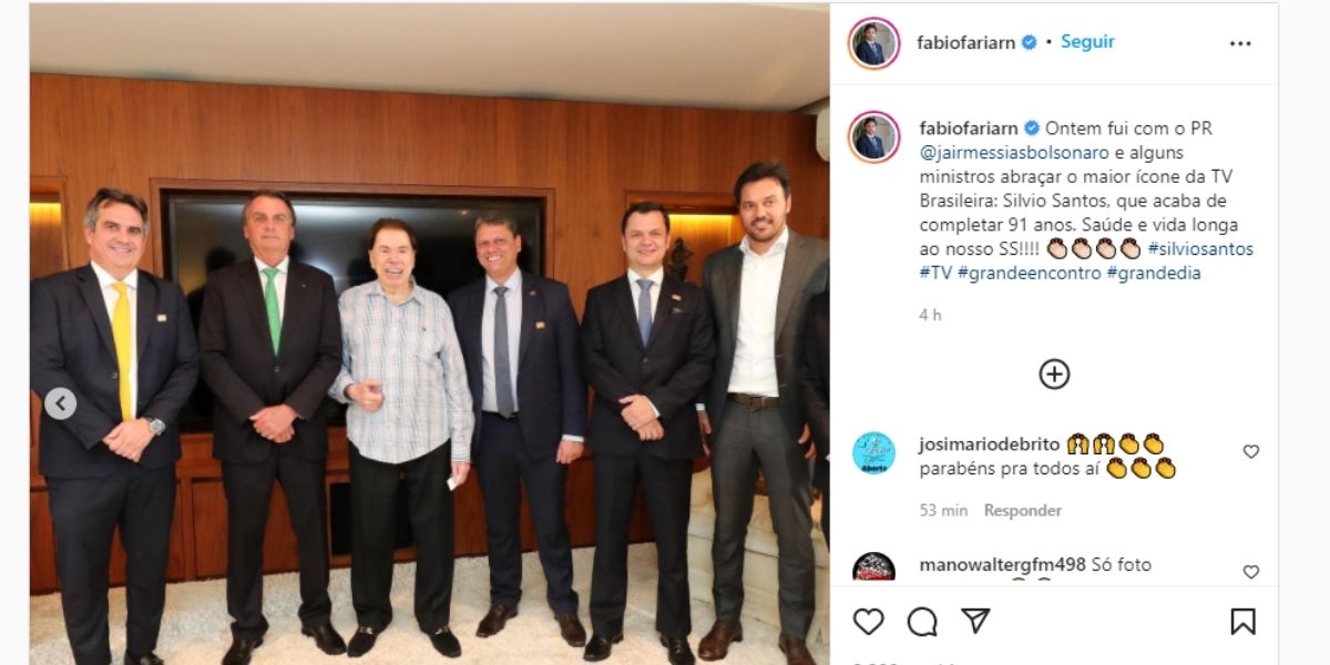 Silvio Santos cancela saída do país, tem reunião secreta com Bolsonaro e mansão é cercada por policiais