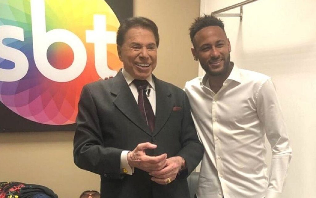 Silvio Santos e Neymar no SBT