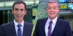 César Tralli foi substituído por Roberto Kovalick (Montagem: TV Foco)