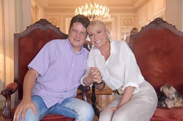 Xuxa e Marcelo durante o reencontro (Foto: Divulgação)