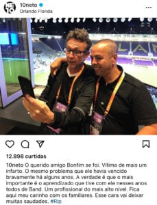 “Se foi”, Neto anuncia morte de nome da Band, desaba em textão e confirma: “Vai deixar muita saudade”