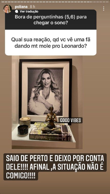 Poliana Rocha falou sobre o ciúmes que sente de Leonardo (Foto: Reprodução)