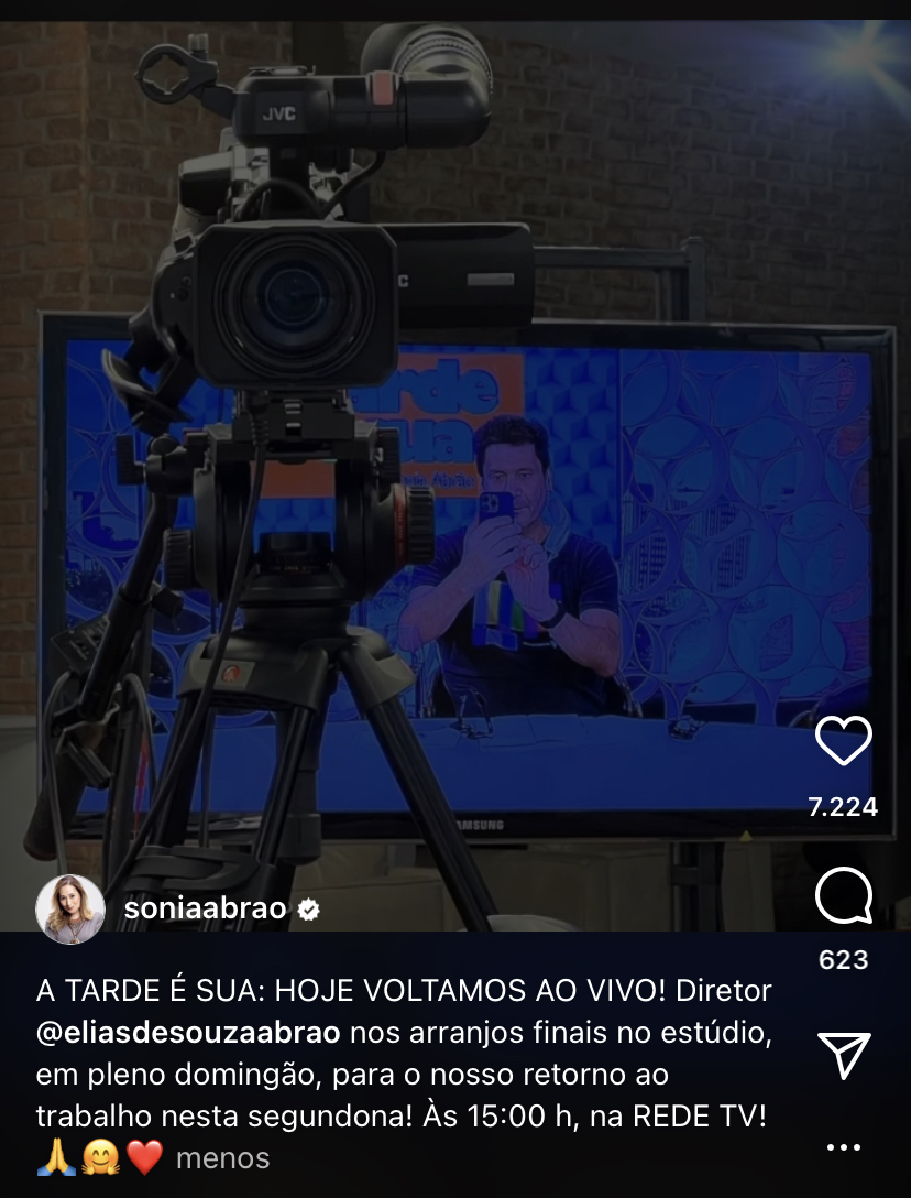 Sonia Abrão faz comunicado sobre volta à RedeTV!, expõe diretor do A Tarde é Sua e confirma: “Arranjos finais”