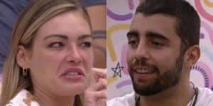 Imagem do post Gravidez no BBB22: Bárbara confirma notícia para Pedro Scooby dentro do programa: “Passando mal, enjoada”