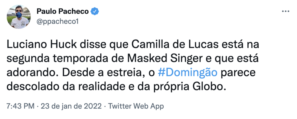 Teve erro no Domingão com Huck (Foto: Reprodução) 