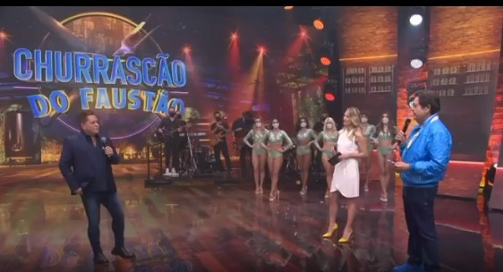 Faustão e Leonardo na Band