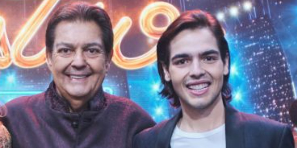 Faustão e João Guilherme (Foto: Divulgação/Band)