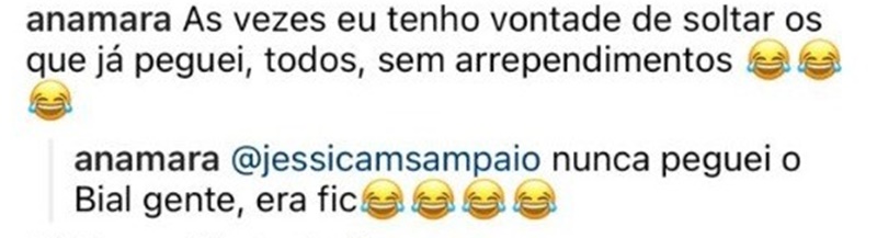 Comentário de Anamara sobre a publicação de JUliette Freire, na página da Gina Indelicada (Foto: Reprodução/Instagram)