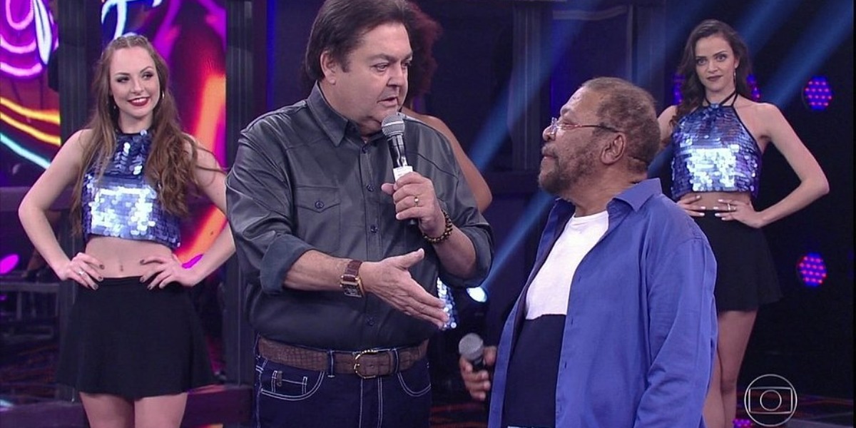 Martinho da Vila no extinto "Domingão do Faustão" (Foto: Reprodução/TV Globo)