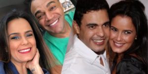 Luciele Di Camargo, Denílson e Zezé (Montagem: TV Foco)